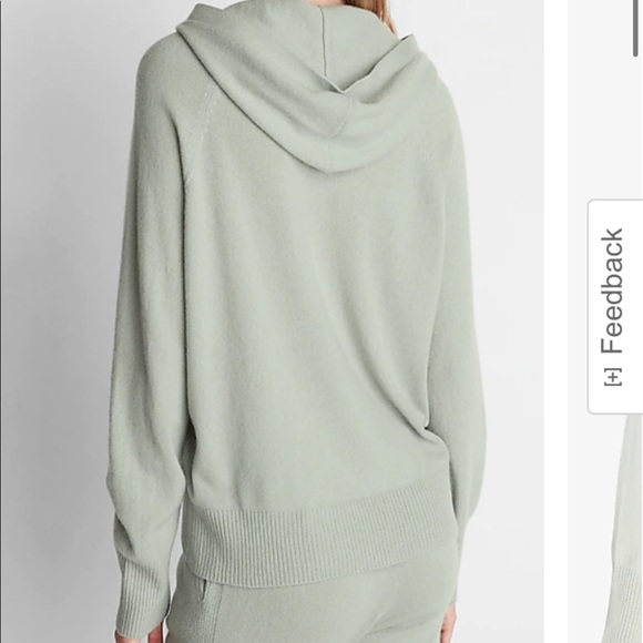 NWT Express Solid Cashmere Hoodie Medium - Picture 3 of 5